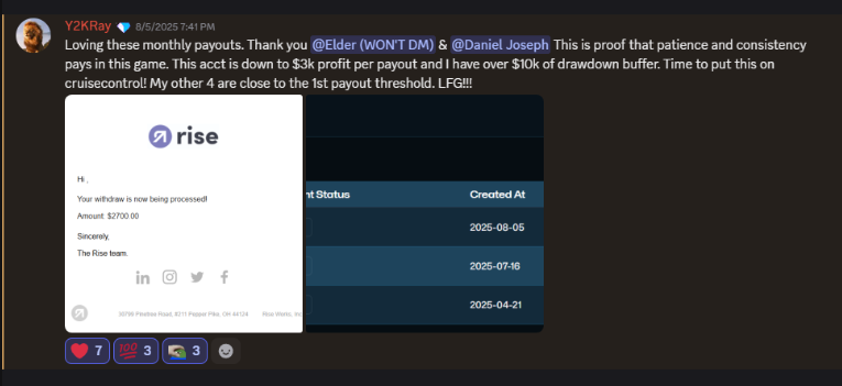 Student payout testimonial