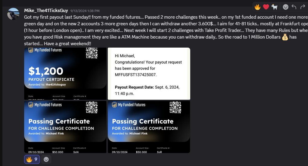 Student payout testimonial