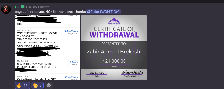 Student payout testimonial