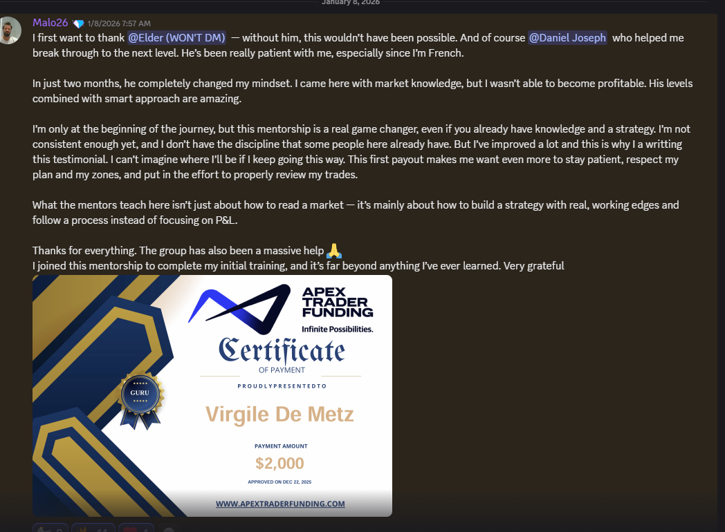 Student payout testimonial
